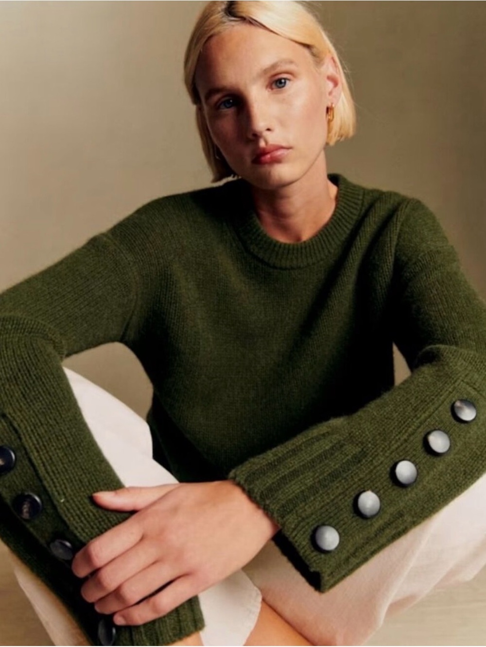 NWOT Sezane Dylan Wool Sweater, Size S $230